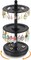 Earring Holder Organizer, Rotating Solid Wood Earring Organizer Stand for Women Girls, 3-Tier Jewelry Holder Tree With 102 Holes for Display, Gifts for Her (Black)